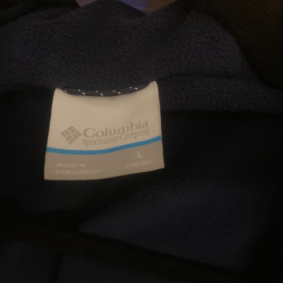 Youth Large Columbia Rainy Trails Fleece-Lined Jacket – Blue – Basically NWOT - Picture 4 of 5